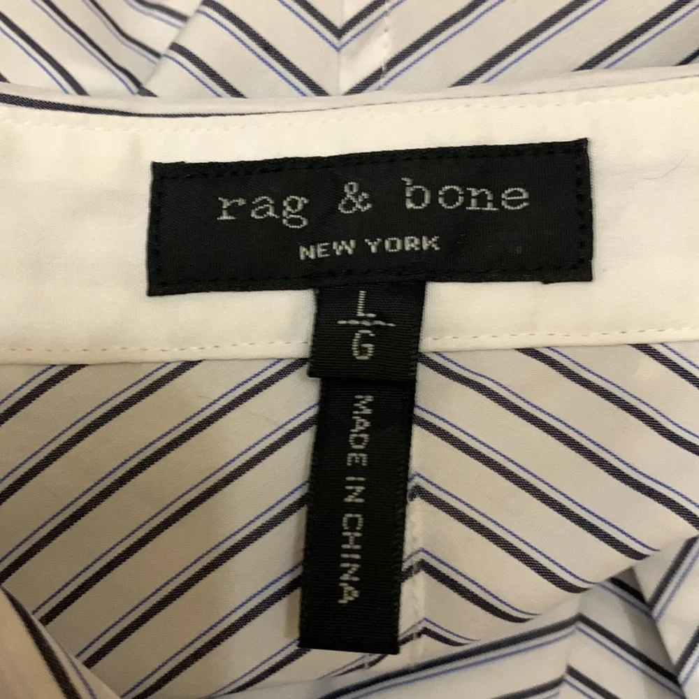 rag & bone White Striped Dress - Picture 7 of 9